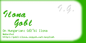 ilona gobl business card